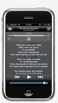 iPhone with lyrics and no Artwork